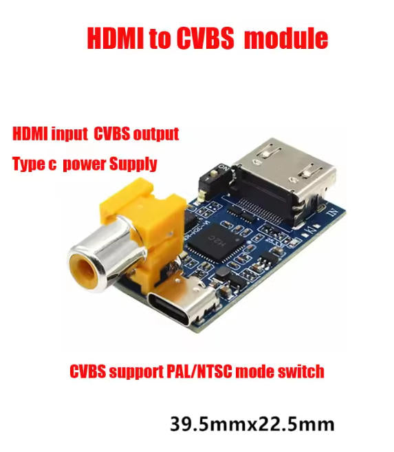 CVBS signal to HDMI signal HDMI to CVBS signal output UVC free drive