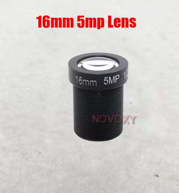 16mm 5MP IP camera Lens F2.0 HD 1/2.5 Inch CCTV Lens M12 Interface Mount For CCTV Analog / IP Camera