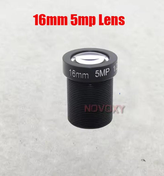 16mm 5MP IP camera Lens F2.0 HD 1/2.5 Inch CCTV Lens M12 Interface Mount For CCTV Analog / IP Camera