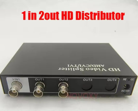HD 1 In 2 Out 1in 4out AHD CVI TVI BNC Video Distributor Amplifier 1CH To 2CH Splitter For CCTV Security Camera DVR System