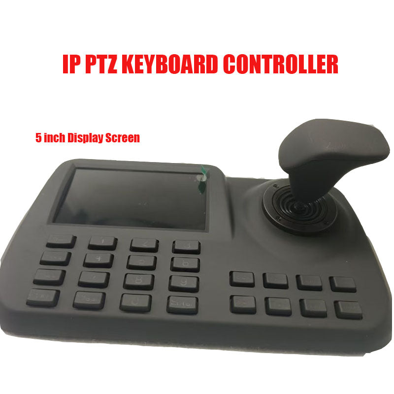 Free shipping 5inch LCD ONVIF IP PTZ 3D Joystick CCTV Keyboard Controllers for Speed Camera