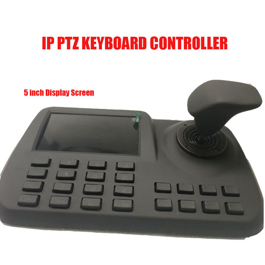 Free shipping 5inch LCD ONVIF IP PTZ 3D Joystick CCTV Keyboard Controllers for Speed Camera
