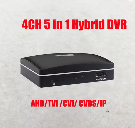 Mini 4CH AHD TVI CVI CVBS IP 5 in 1 Hybrid HD Mini DVR for 720P/1080PHD IP Camera ONVIF HD Network Video Recorder with HDMI