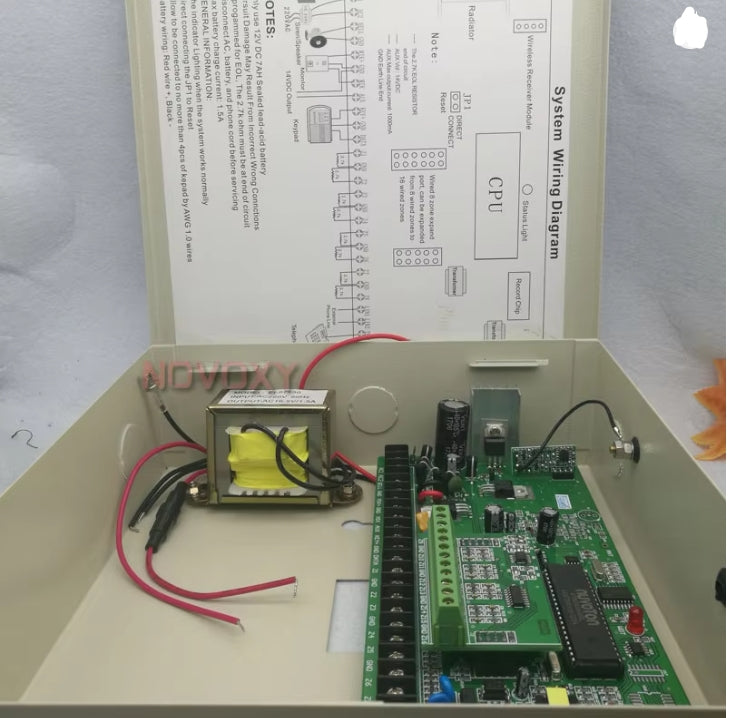 315MHZ 433MHZ 16 Zones Wired and 16 Wireless 2G 4G GMS Alarm Host Control Panel Home Security