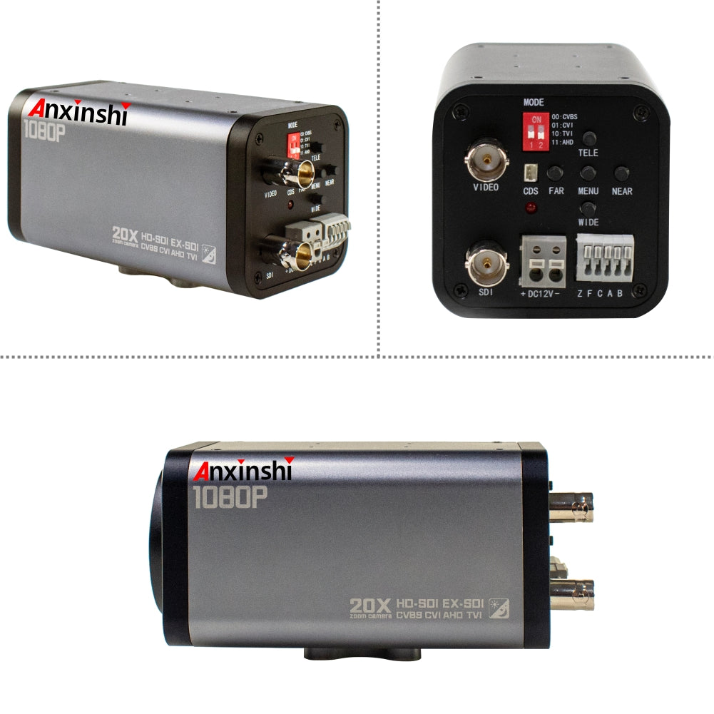 SK-SDI7500C  2.0MP 20x optica HD SDI  zoom Camera  IMX307 CMOS sensor 1080P EX-SDI SDI CVBS AHD TVI CVI 6 in 1 BOX SDI CAMERA with RS485