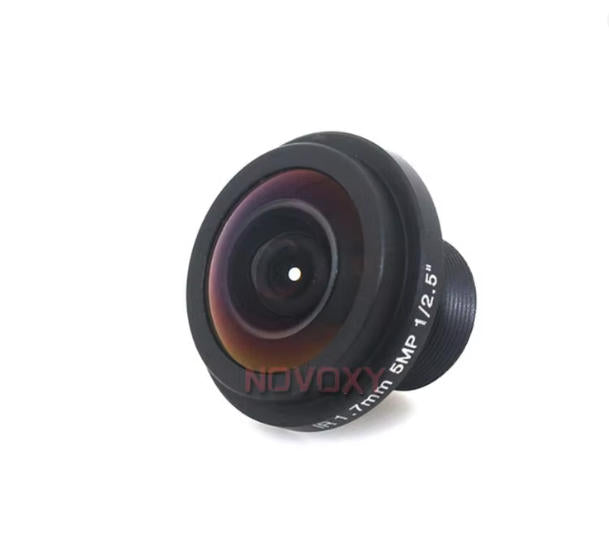 DIY 5mp Megapixel HD 1.7mm 1.8mm 185 Degrees Fish Eye Wide Angle View Board Lens 5MP 1/2.5" M12 CCTV / IP Camera