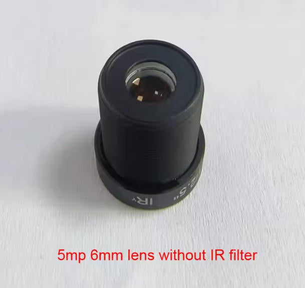 DIY 5mp 6mm with 650nm IR Filter 1/2.5" cctv camera lens M12 For CCTV / IP Camera