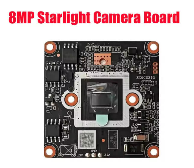 8MP N8F IP Camera Board HD H.265 Starlight Intelligent Analysis 3840x2160 Pixel 1/2.7' Network Module for Security Surveillance