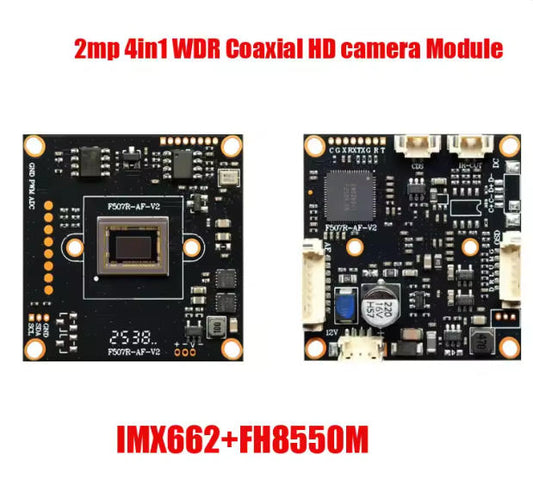 DIY UTC Function Starlight 2mp AHD TVI CVI CVBS 4 in 1 IMX662+FH8550 WDR Camera Module Support OSD Cable Control