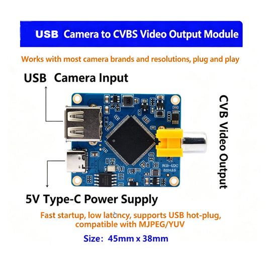 USB signal to CVBS Signal USB to AHD  USB to HDMI signal output UVC free drive