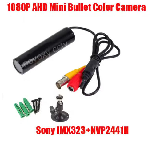 2MP 1080P AHD CVBS TVI CVI 4 IN 1 Mini Bullet Camera Vandal-proof Black Metal Bullet Security Camera